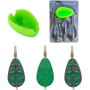 Zestaw koszy zanętowych Sahido METHOD FEEDER BAIT BASKET SET 3+1 30G 