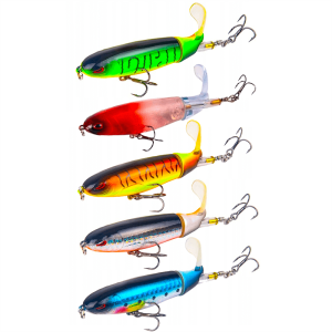 Zestaw woblerów pływających z obrotową płetwą Sahido FIZZ SPLASH SET