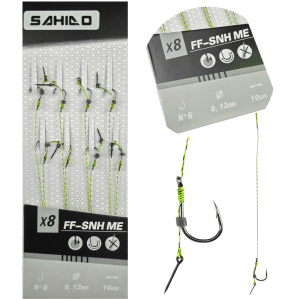 Zestaw przyponów Method Feeder rozmiar 6# SAHIDO METHOD FEEDER RIGS WITH NEEDLE